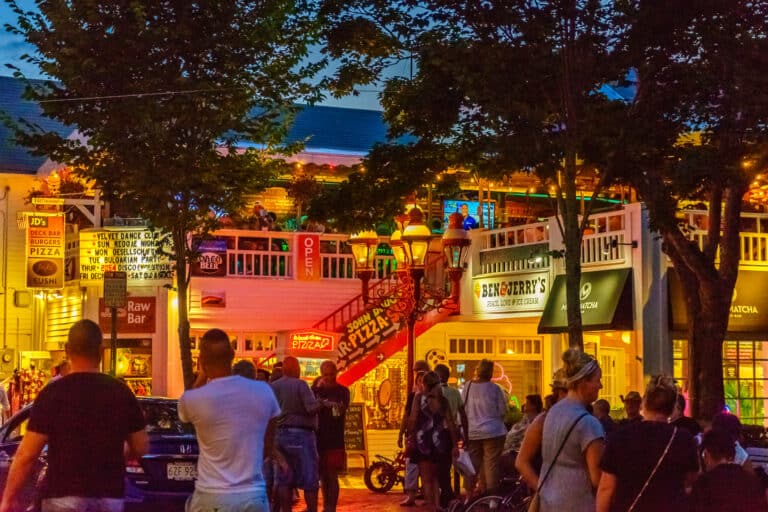 Provincetown MA at night